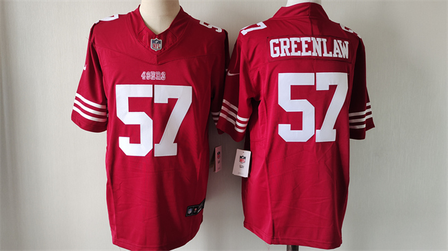 Men's San Francisco 49ers #57 Dre Greenlaw Red 2024 F.U.S.E. Vapor Untouchable Limited Football Stitched Jersey